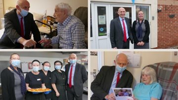 MP John Healey visits Silverwood care home in Rotherham